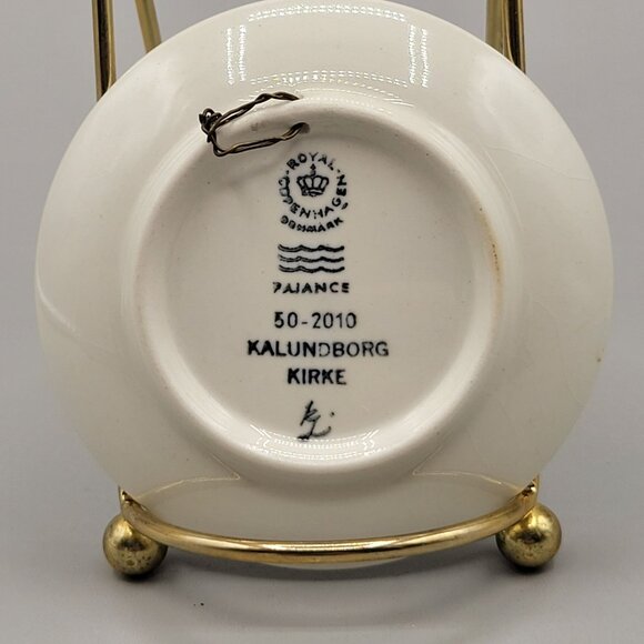 Royal Copenhagen Mini Plate Plaquette Church of Our Lady Kalundborg Kirke Denmar - Picture 3 of 4